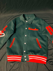 Miami Forever Green Varsity Jacket